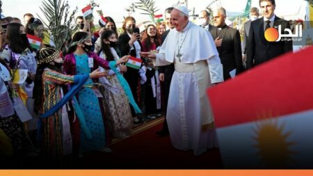 “البابا” يصل “فرانسو حريري” لإقامة أكبر قداس في الهواء الطلق بأربيل
