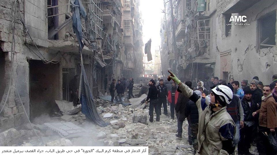 الإئتلاف الوطني السوري المعارض يتهم المجتمع الدولي بالتغاضي عن مجازر حلب