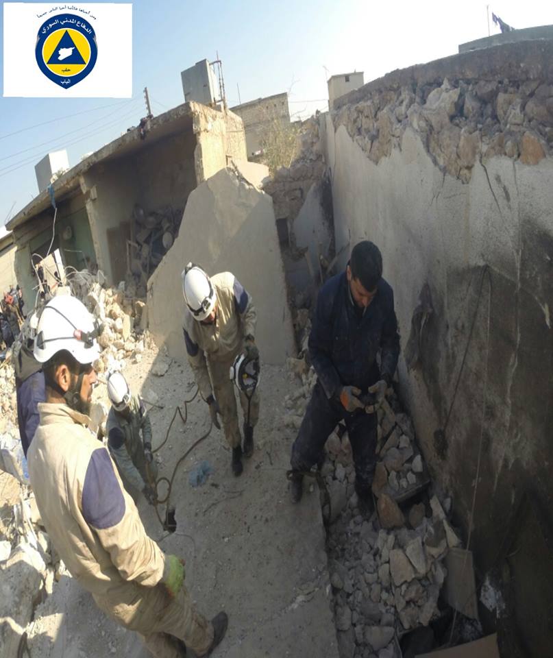 50 قتيلاً جراء قصف النظام لمدينة الباب في حلب