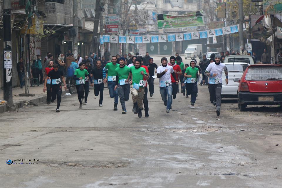 سباق رياضي في مدينة حلب