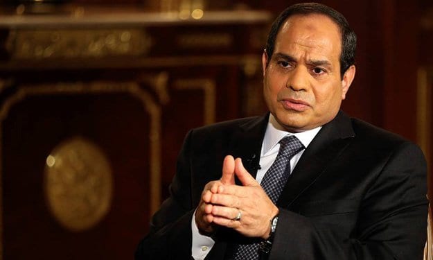 السيسي: هناك عناصر إرهابية في سوريا
