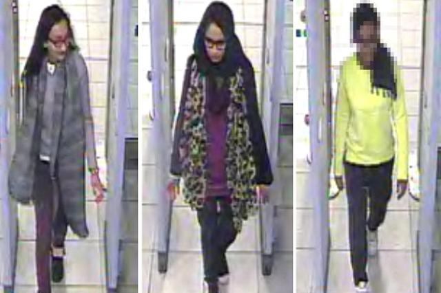 وصول الفتيات البريطانيات الثلاث إلى الرقة وانضمامهن لداعش