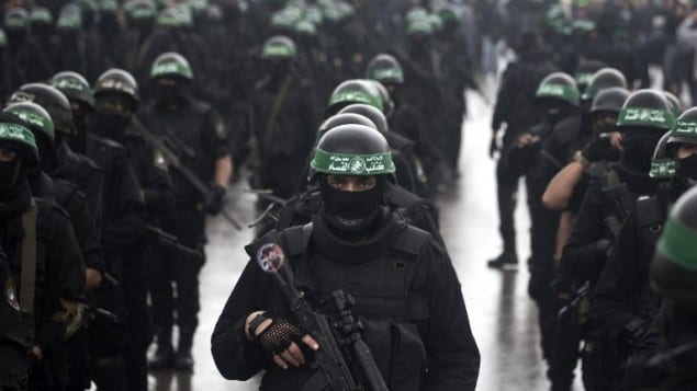 حماس تفرق مظاهرة لفلسطينيين لاجئين من سوريا في غزة