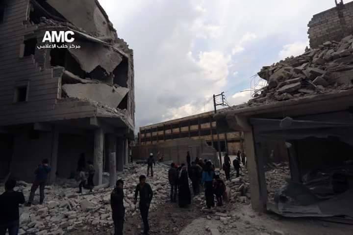 صواريخ فراغية على حلب… ومقتل 30 مدنياً