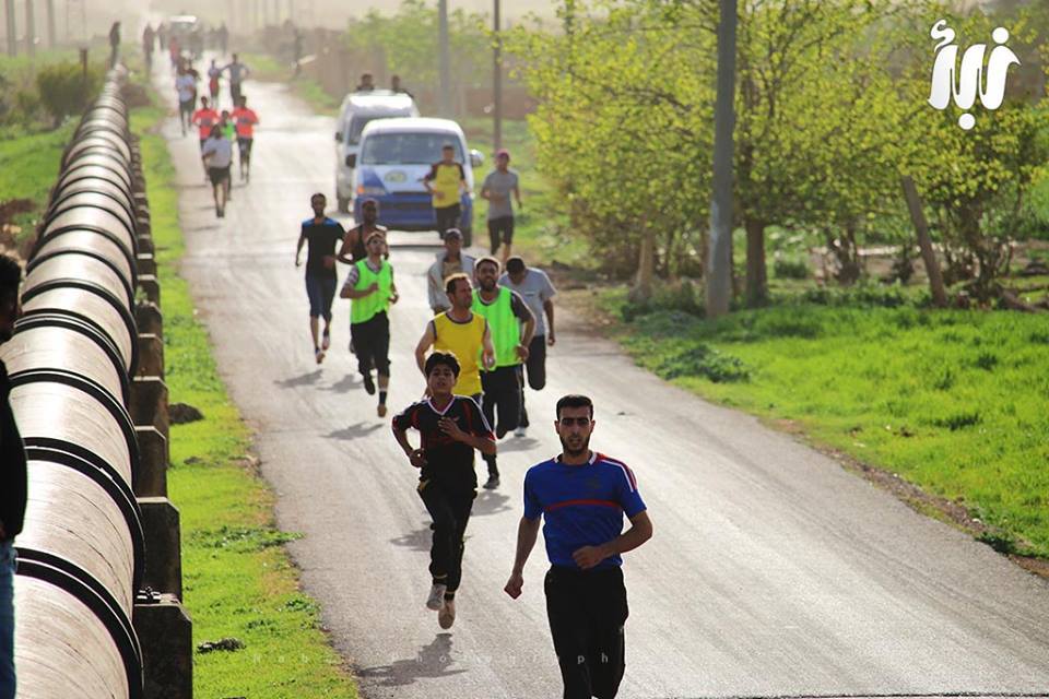 درعا: فعاليات رياضية بمناسبة الذكرى السنوية لانطلاق الثورة السورية