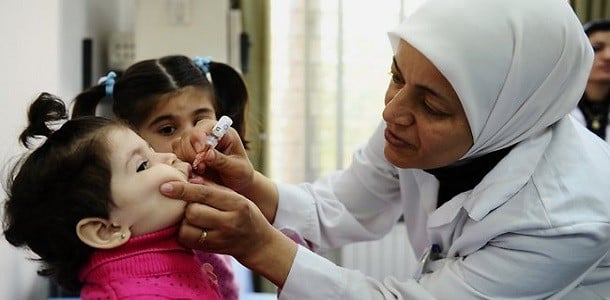 حملة لقاح دون لقاحات في سوريا !