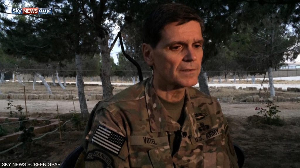 داعش يفجر مفخختين قرب مكان قائد القوات الأمريكية بالشرق الأوسط