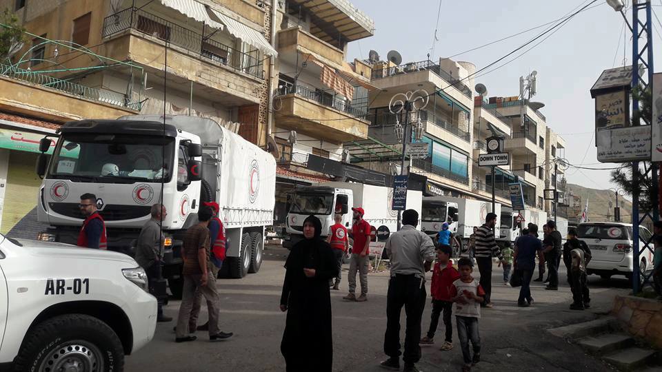 دخول مساعدات أممية جديدة لمضايا بريف دمشق
