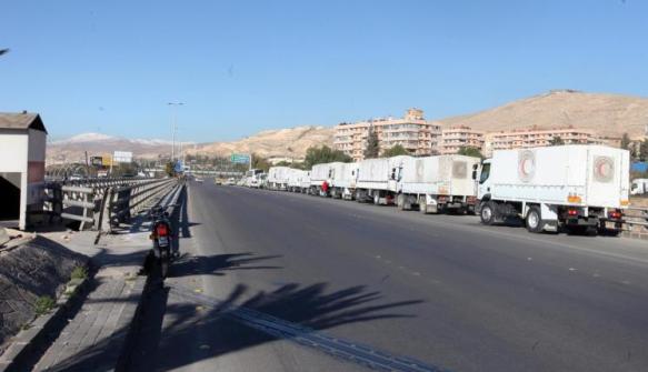 مساعدات غذائية تدخل داريا للمرة الأولى منذ بدء حصارها