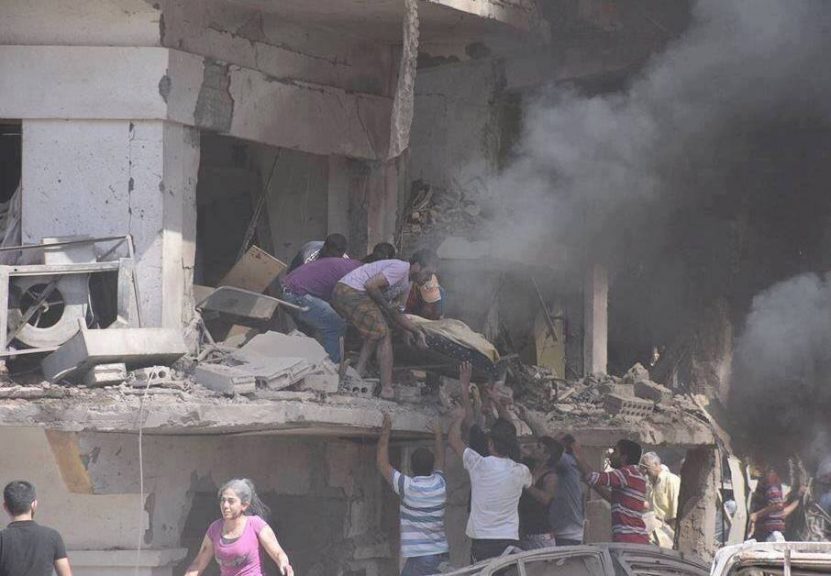 القامشلي: استمرار رفع الأنقاض بحثاً عن ضحايا التفجير والأرقام مرشحة للارتفاع