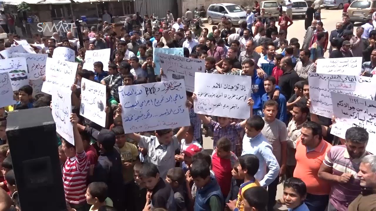 حلب: مظاهرات في إعزاز تطالب فصائل المعارضة باستعادة المناطق التي سيطرت عليها القوات الديمقراطية