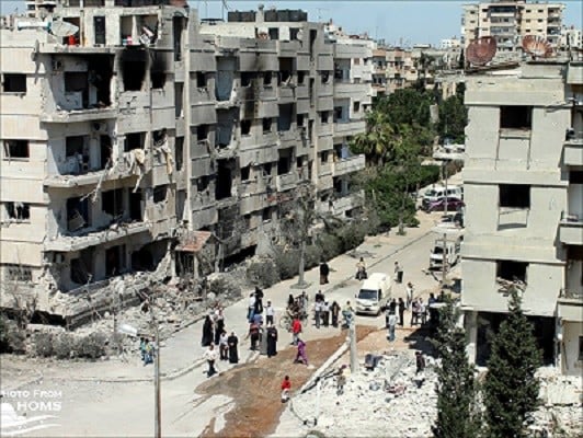 حمص: توقيع مسودة اتفاق في حي الوعر بين لجنتي التفاوض بحضور روسي