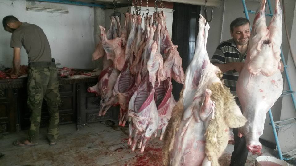 اللحوم تعود إلى موائد أهالي الغوطة الشرقية في العيد