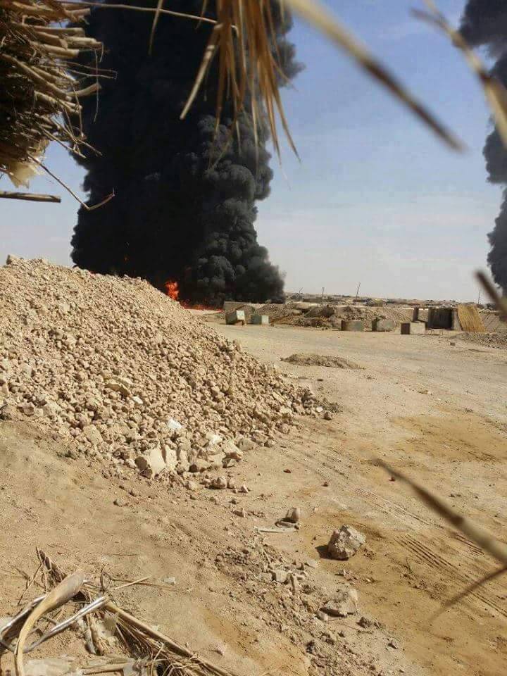 مقتل 10 عمال جراء قصف التحالف مصفاة نفط بالبوكمال