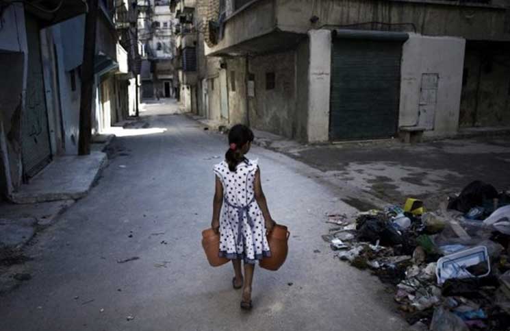 الغوطة الشرقية خالية من حليب وفوط الأطفال