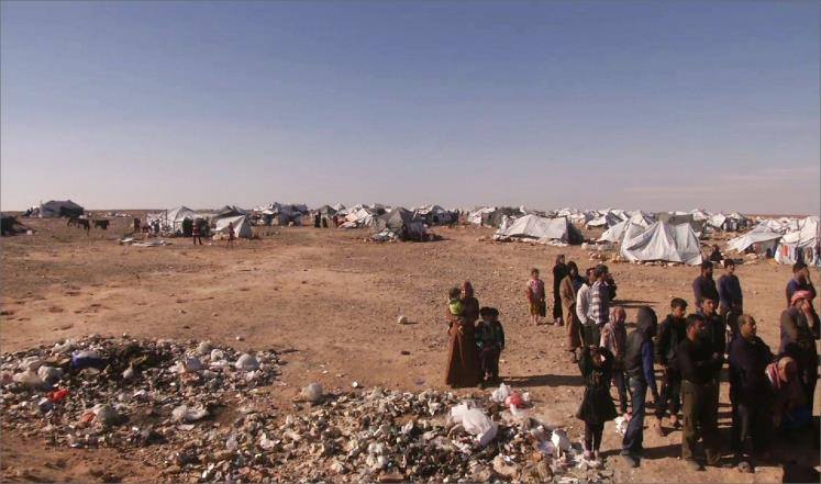 قتلى وجرحى بانفجار سيارة مفخخة في سوق غنم بمخيم الركبان