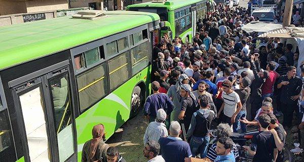 وصول 500 شخص من مهجري حي الوعر إلى ريف حمص الشمالي