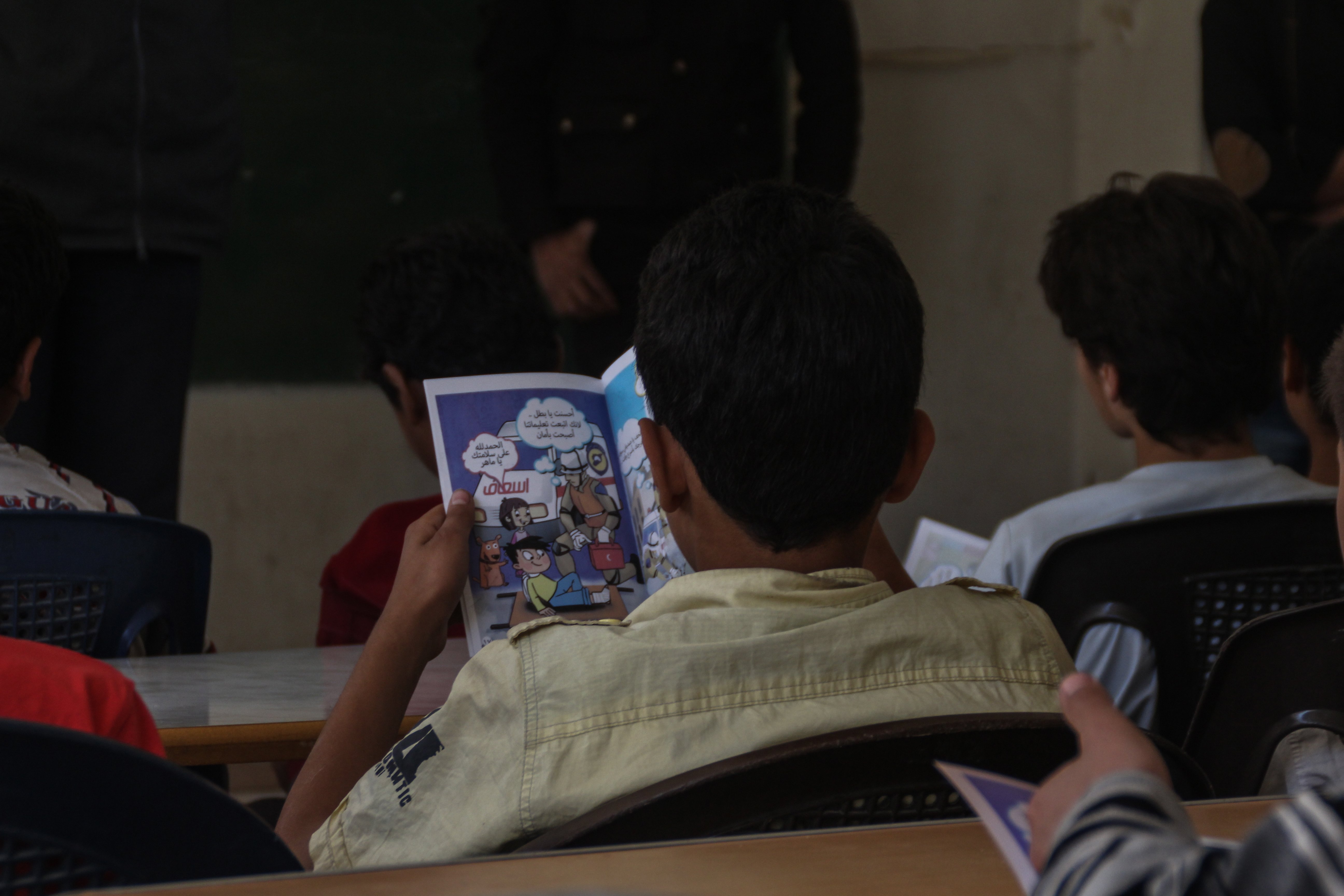 حملة توعوية للمدارس ينفذها الدفاع المدني جنوبي دمشق