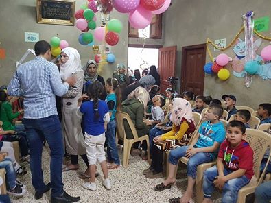 إقامة حفل ترفيهي لمئة طفل في الرستن بريف حمص