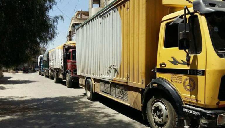 شعير وعلف للحيوانات، هذا ما سمح النظام بإدخاله إلى الغوطة الشرقية.