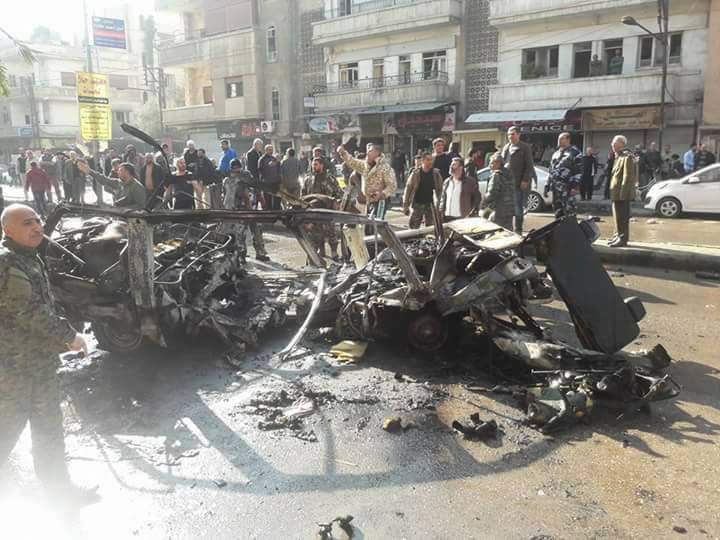حمص: انفجار عبوة ناسفة بسرفيس في حي عكرمة.. ومقتل وإصابة مدنيين