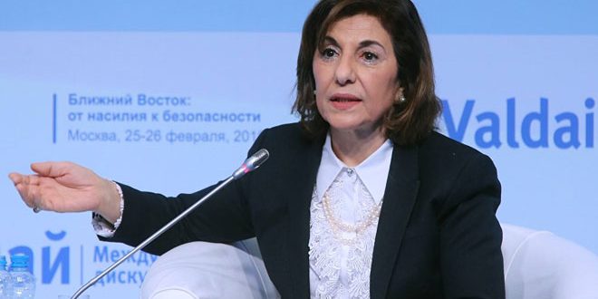 بثينة شعبان: تركيا ساعدت دخول الإرهابيين.. و”عدوانها” شمال سوريا يعرقل الحل السياسي