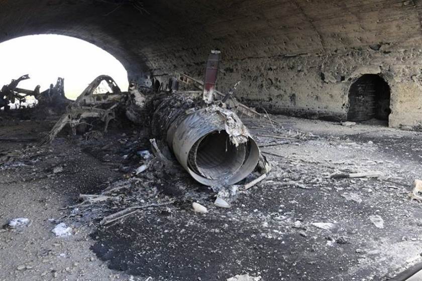 انفجارات قوية بمطار الشعيرات: إعلام النظام يعلن “إسقاط صواريخ استهدفت المطار”.. والبنتاغون يخلي مسؤوليته