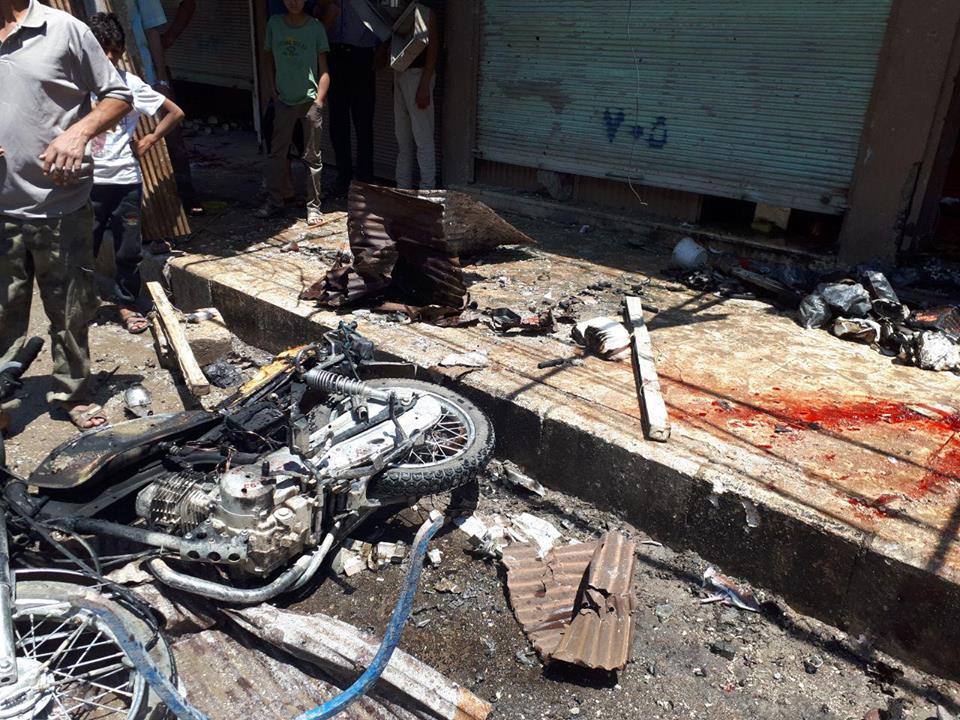 مقتل أربعة مدنيين بتفجير قرب كراج جرابلس بريف حلب الشرقي