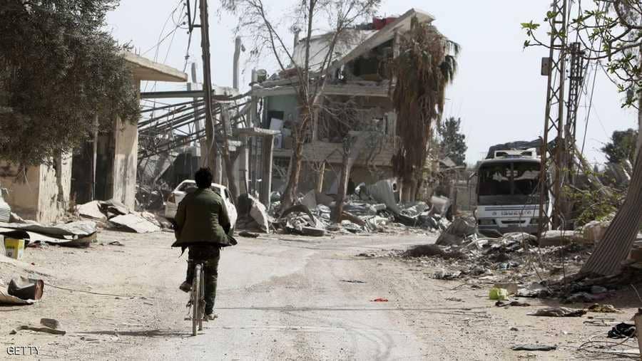 مسؤول في النظام يقدر حجم الأضرار في الغوطة الشرقية بـ 450 مليار ليرة