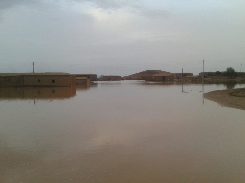مياه السيول تغمر أحياء في مناطق الإدارة الذاتية