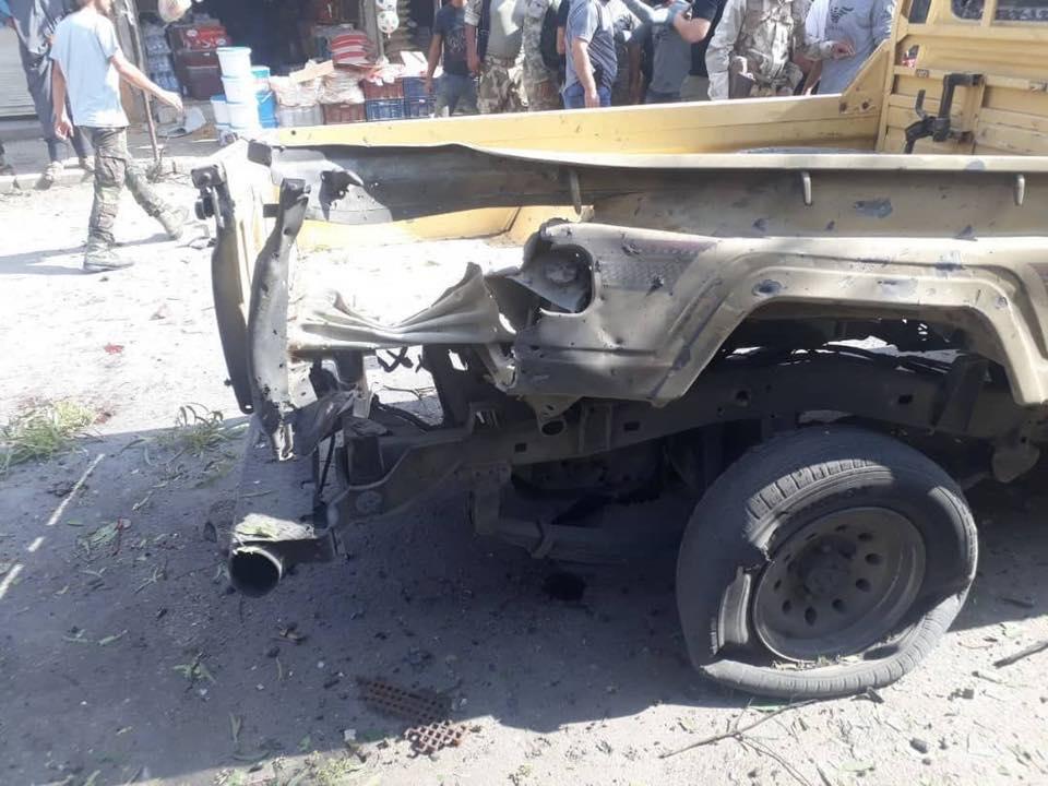 اصابة 15شخصاً بينهم أطفال نتيجة انفجاريين متزامنين بريف حلب
