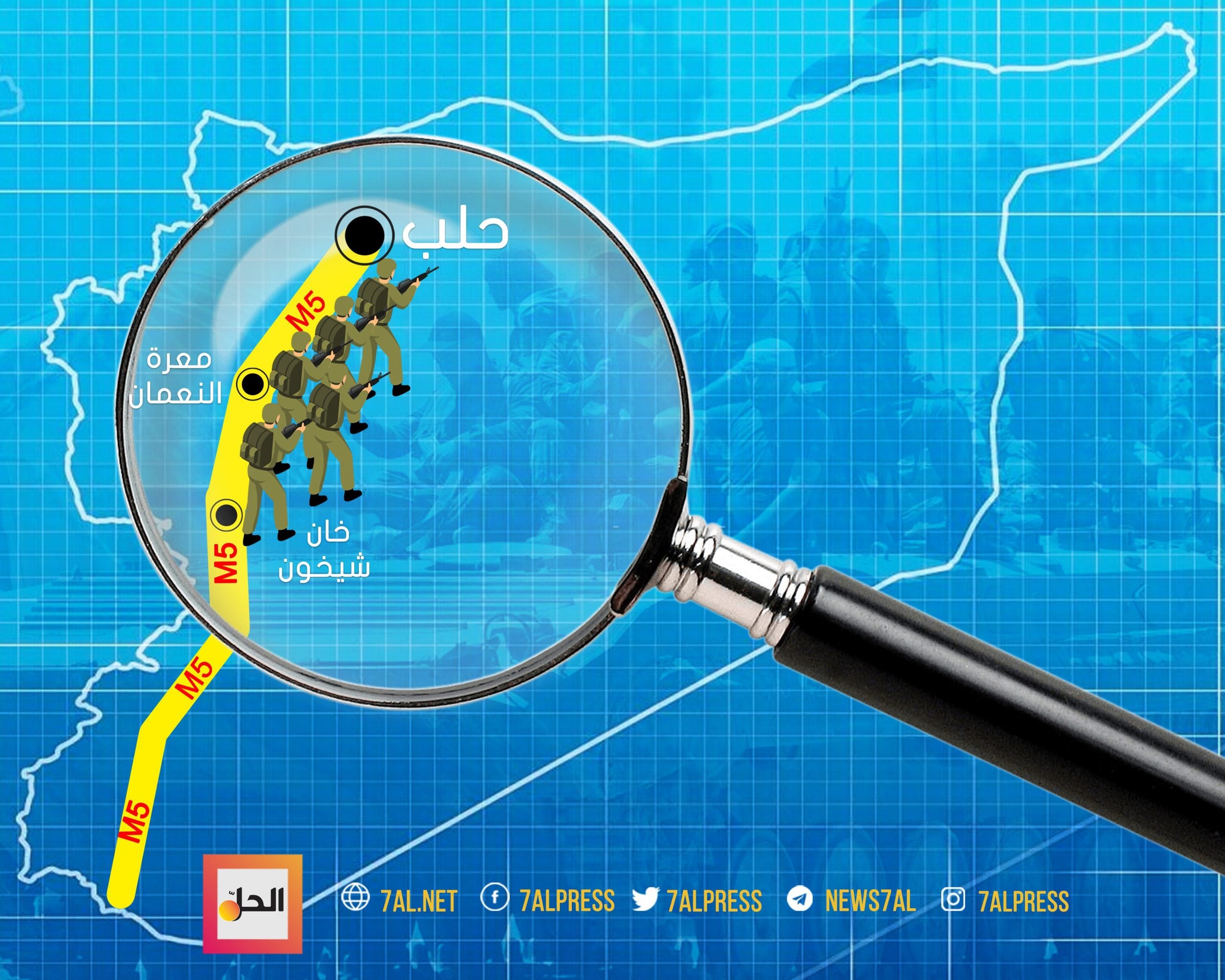 الجيش السوري يحاصر معرة النعمان ويصل طريق حلب – دمشق الدولي