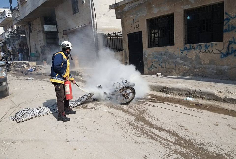 مقتل مدني واصابة اثنين آخرين بانفجار عبوة ناسفة في عفرين
