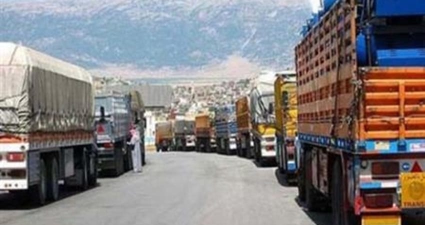 بعد العراق… التبادل التجاري مع الأردن ينخفض لـ ٧ شاحنات يومياً