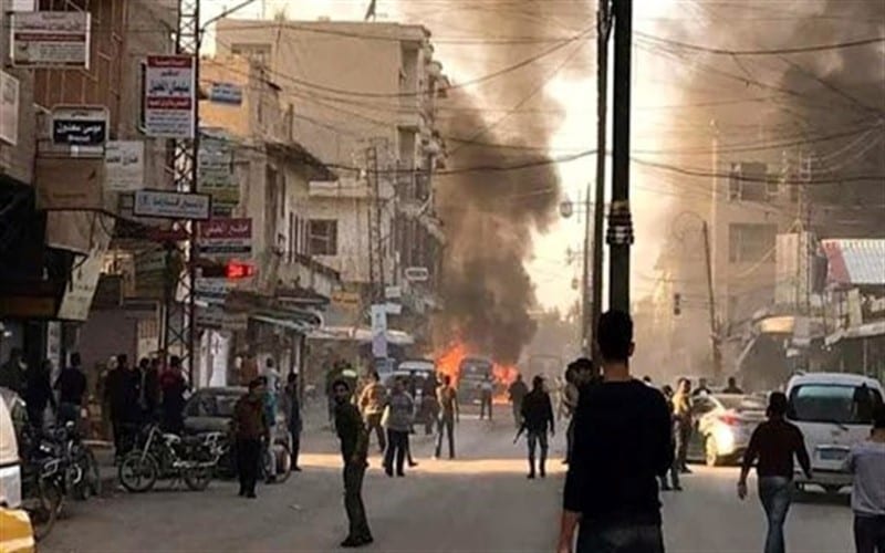 جرحى مدنيون بانفجار عبوة ناسفة في مدينة الباب بحلب