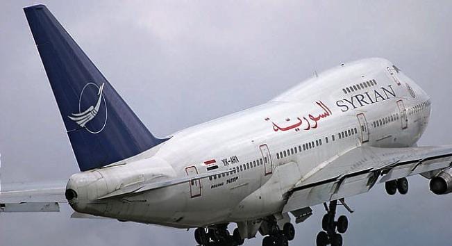 إيقاف العمل مع شركة لبنانية تستأجر طائرات السورية للطيران