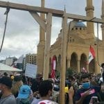 “نصر الله” وعون وبري وكافة المسؤولين السياسيين على “مشنقة” المحتجين في وسط بيروت