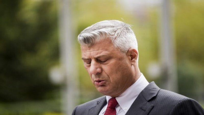 رئيس “كوسوفو” المتهم بارتكاب “جرائم حرب” يستقيل من منصبه