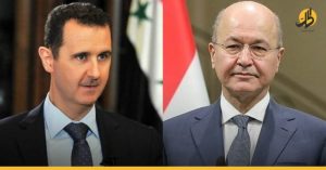 الرئيس العراقي يُهاتف “الأسَد”.. تعزيز العلافات ومكافحة الإرهاب أولَويّة