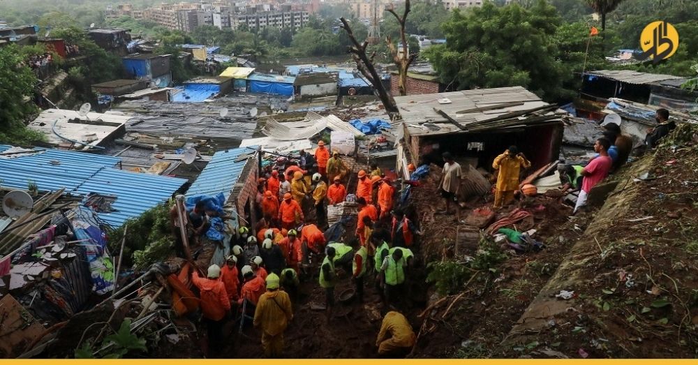 الهند: ارتفاع حصيلة ضحايا الفيضانات والأمطار إلى أكثر من 70 قتيلاً