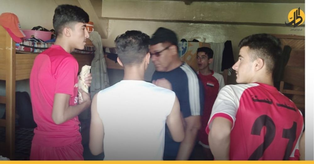لاعبو ناديي الرقة وحماة