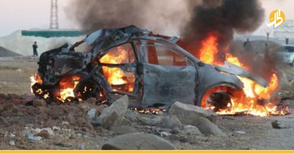 مجدداً.. ضحايا باستهداف طائرة مسيرة لسيارة في كوباني شرقي حلب (فيديو)