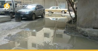 بحيرات ومستنقعات في ريف دمشق بسبب الصرف الصحي