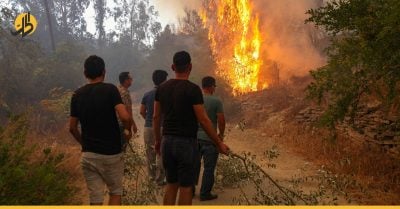 مستوى الحرائق يرتفع لأعلى درجة في غرب سوريا