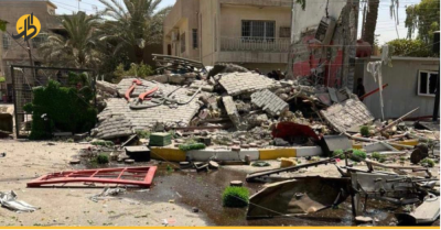 انهيار مطعم جراء انفجار مجهول ونشوب حريق بمدينة الطب في بغداد