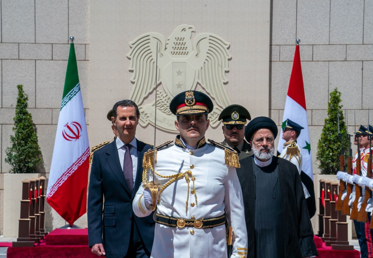 استقبال الرئيس السوري بشار الأسد للرئيس الإيراني إبراهيم رئيسي - إنترنت