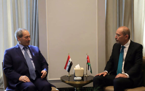 وزير الخارجية يلتقي نظيره السوري - وكالة "بترا"
