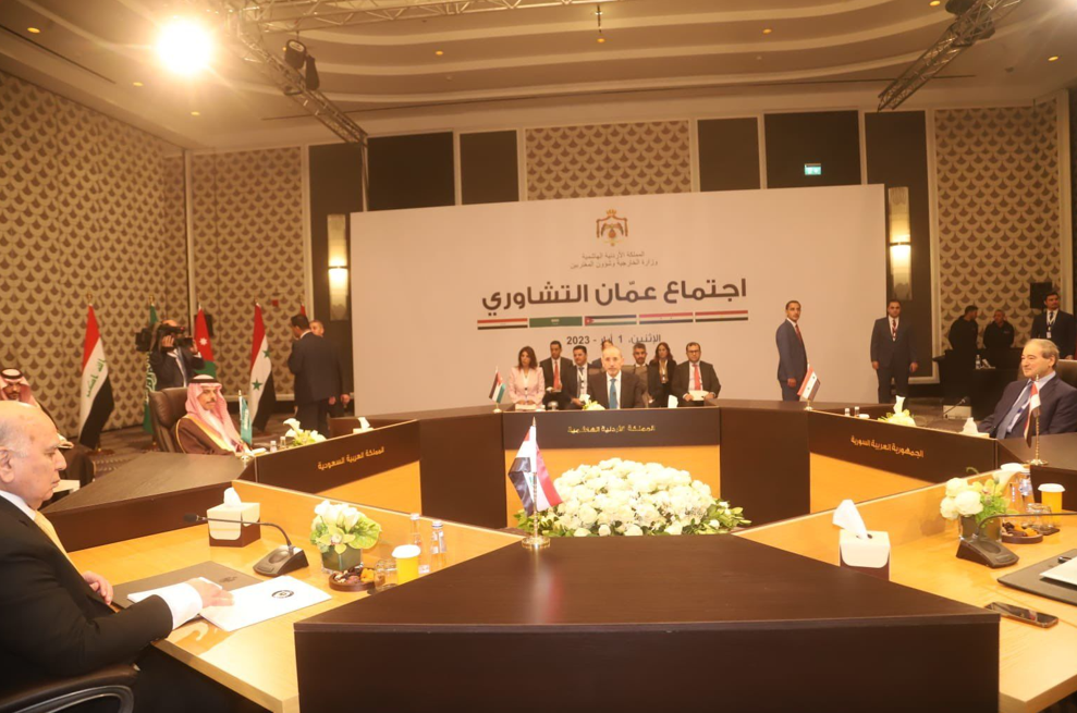 وزير الخارجية السوري فيصل المقداد في اجتماع عمّان - إنترنت