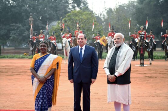 الرئيس المصري في الهند/وكالات