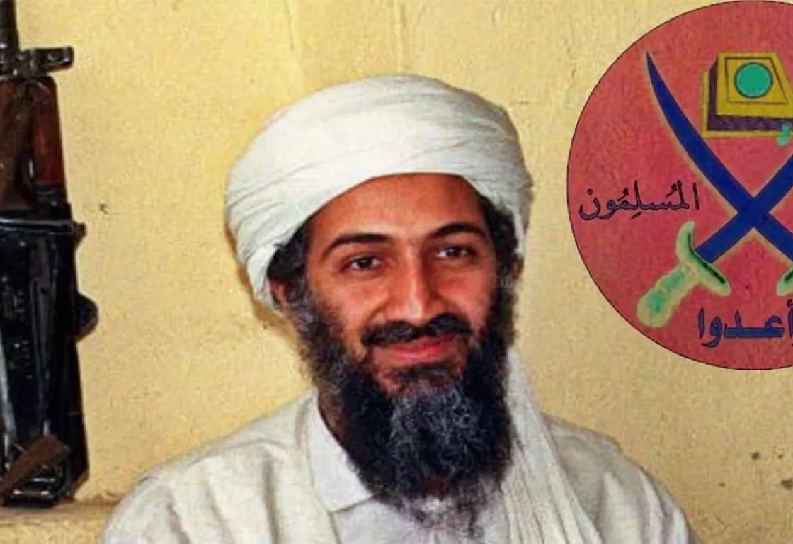أسامة بن لادن الزعيم السابق لتنظيم "القاعدة" وعضو "جماعة الإخوان المسلمين" - إنترنت